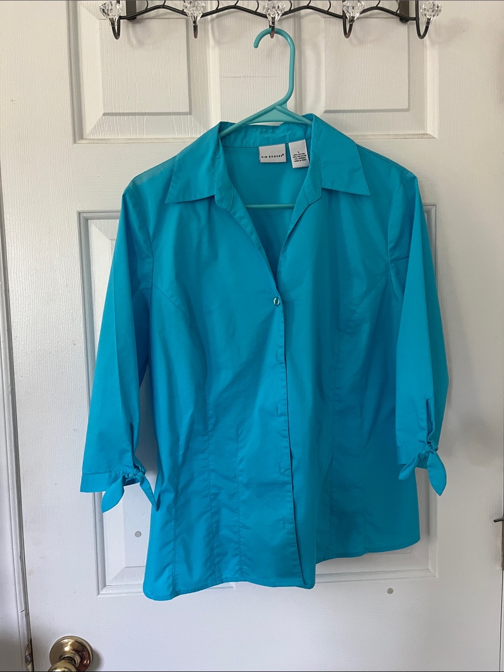 Kim Rogers Blue blouse